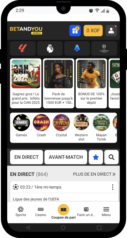 Capture d'écran de la page d'accueil de qbqetandyou apk